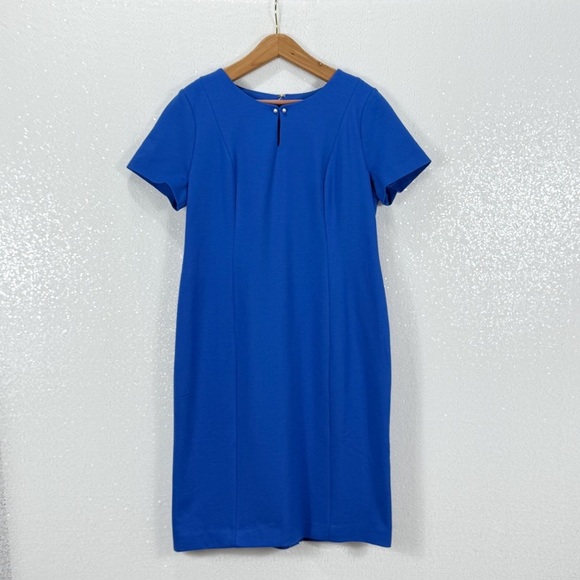 Talbots short sleeve Royal Blue Sheath Dress Women’s Size 10 petite NWT - Picture 13 of 13
